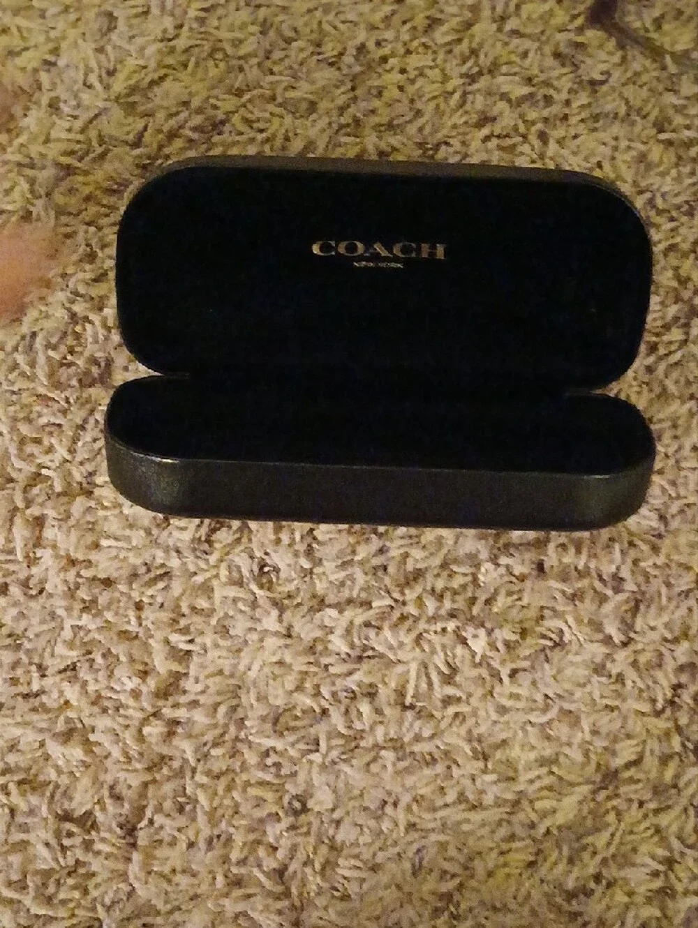 Coach Black and Gold Semi-Rimless Reading Glasses